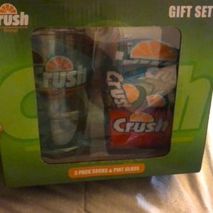 Orange Crush 3- Pack Sock & Pint Glass Set